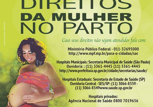 Comunicação em Saúde - Design de DIREITOS DA GESTANTE NO PARTO NORMAL