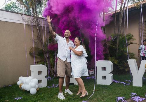 Chá revelação/fralda de Chá revelação Aghata