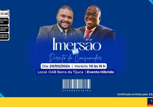 Cursos ESA de Imersão em Direito do Cosumidor