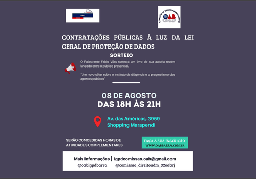 EVENTO de Contratações Públicas à luz da Lei Geral de proteção de Dados
