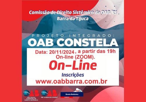 evento gratuito de IX OAB Constela.