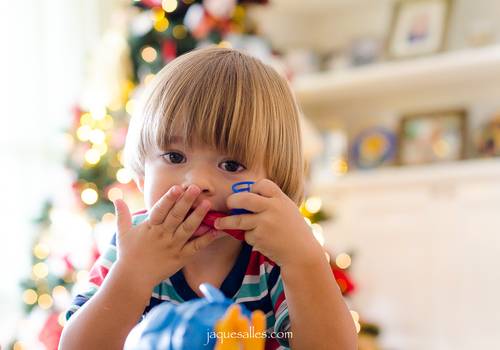 Bebê de Ensaio Fotográfico de Natal | Joaquim Francisco