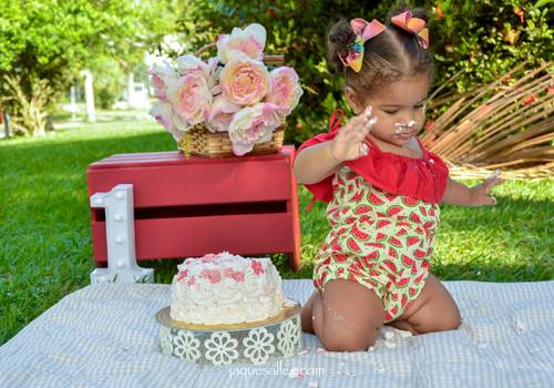 Bebê de Ensaio Fotográfico Smash the Cake | Julia fez 1