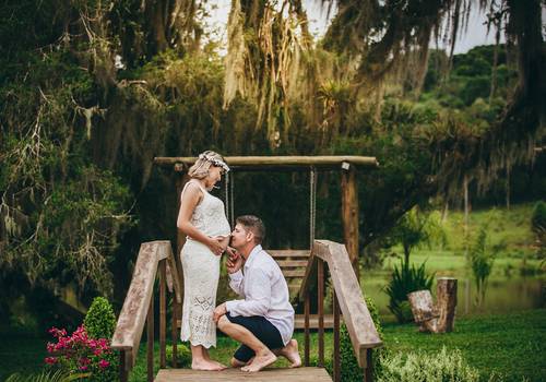 Gestante de Ensaio da mamãe  Evylin e família