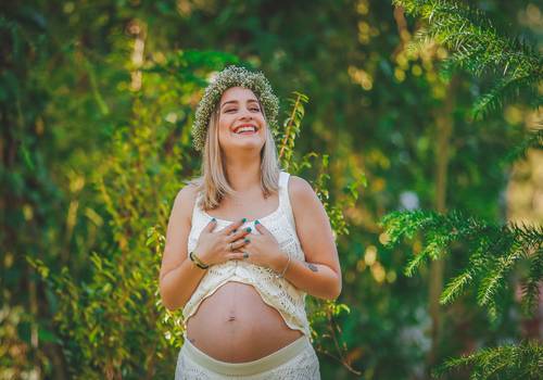 Gestante de Ensaio da mamãe Gabi