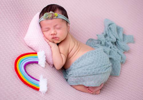 Newborn de Newborn Heloísa - bebê arco Íris