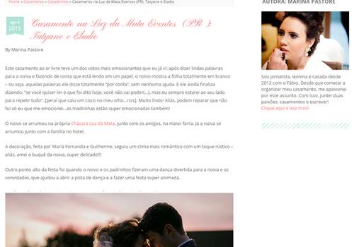 Casamento Taty e Eladio – Blog Vestida de Branco