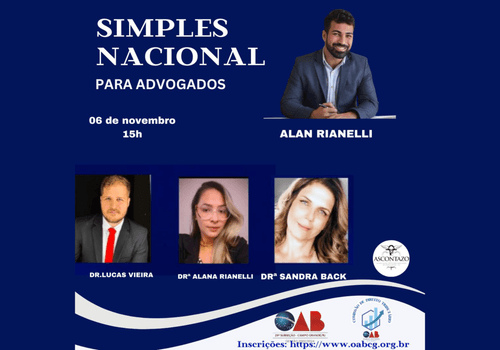 Eventos de Simples Nacional para advogados