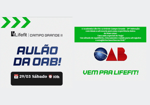 Eventos de Aulão especial de Yoga na Life Fit Campo Grande II