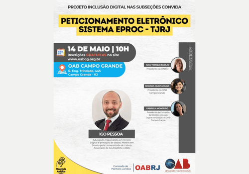 Eventos de Projeto Inclusão Digital nas subseções convida