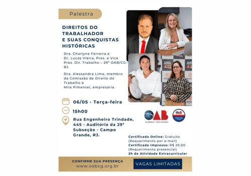 Eventos de DIREITOS DO TRABALHADOR E SUAS CONQUITAS HISTÓRICAS