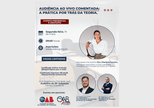 Eventos de Audiência ao vivo comentada: A prática por trás da teoria.