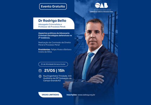 Eventos de Aspectos práticos da Advocacia Criminal
