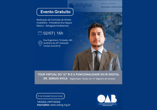 Eventos de Exibição de um tour virtual pelas instalações do cartório, revelando a estrutura e os bastidores dos serviços prestados.