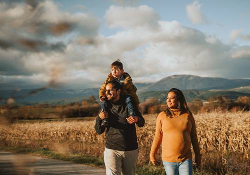 Família de Thais, Rafa, Luca e Anna