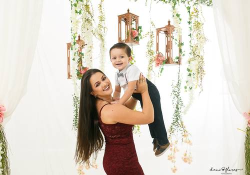 Ensaios de Rafael e mamãe Keila