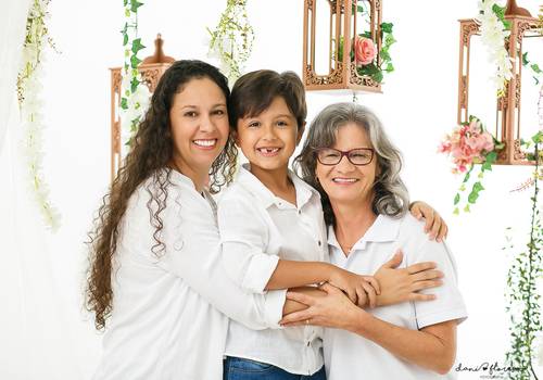 Ensaios de Arthur, mamãe Joice e Vovó Leonice