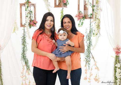 Ensaios de Maria Luiza, mamãe Yasmin e vovó Márcia