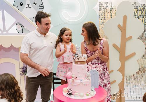fotografia de aniversário infantil  de Aniversário de 5 anos da Bella – Tema Gatinhos 