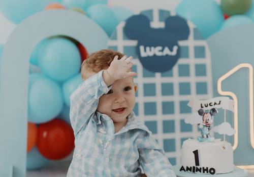 Smash The Cake  de Smash the Cake do Lucas – Ensaio com tema Mickey em Mogi das Cruzes
