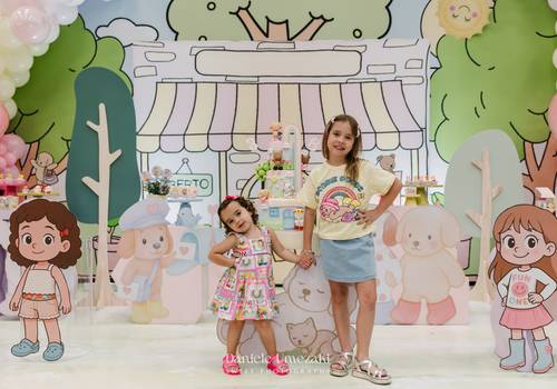 fotografia de aniversário infantil  de Aniversário da Laura e da Alice – Tema Bobbie Goods no Buffet Santa Arruaça