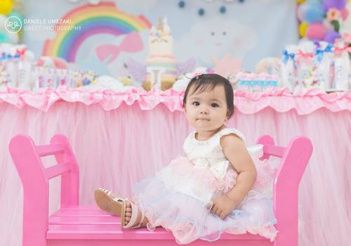 fotografia de aniversário infantil  de 1º aniversário da Letícia 