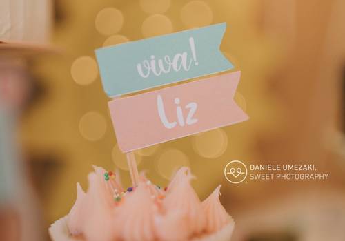 fotografia de aniversário infantil  de Festa em Casa - Liz 1 aninho