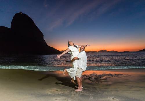 Ensaio (externo) de Carol e Luiz - Praia Vermelha