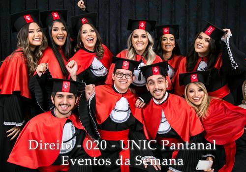 EVENTOS DA SEMANA de Direito - 020 - UNIC Pantanal - Eventos