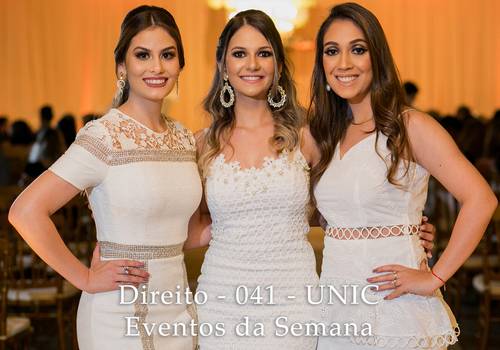 EVENTOS DA SEMANA de Direito - 041 - UNIC - Eventos