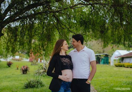 ENSAIO DE GESTANTES de Ensaio de Gestante Ana, Fábio e Antônia