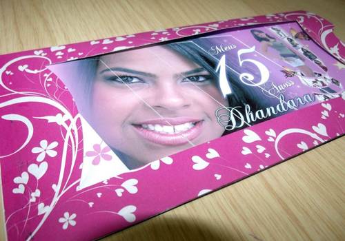 Debutantes de 001 - Convite Mod. Persiana (R$ 9,50)