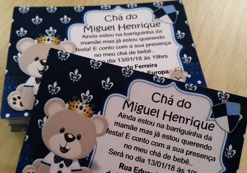 Infantil de Convite Fotografico 10x14cm (R$ 0,95) 