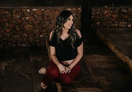 Gestante de Família Giseli e Tadeu