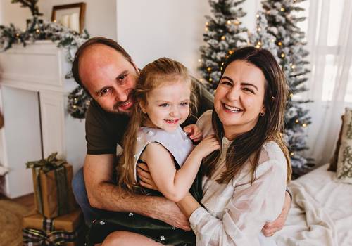 Ensaio de família de O Natal da Catarina - Ensaio de Natal em Curitiba/PR