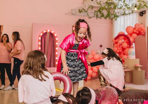 Festa Infantil de 6 anos da Allana - Festa no Spa em Curitiba