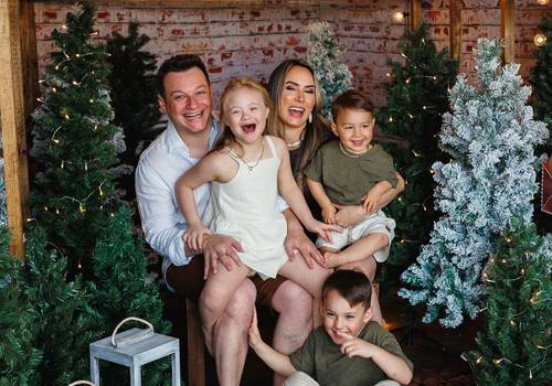 Ensaio de família de Fotos de Natal em família em Curitiba - O Natal da Ana Clara, Pedro e Lucca.