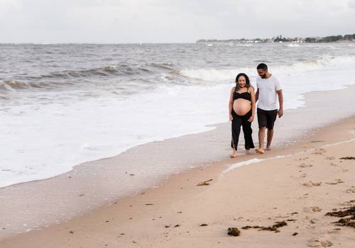 Gestante de Viviane e Geni