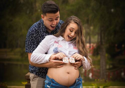 Ensaios Gestante de Viviane e Lineker