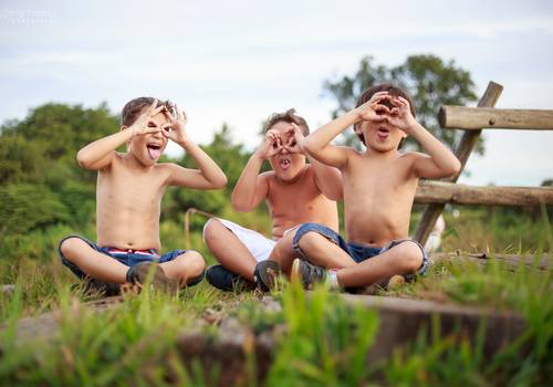 Crianças e bebês de Cauã, Davi e Gabriel