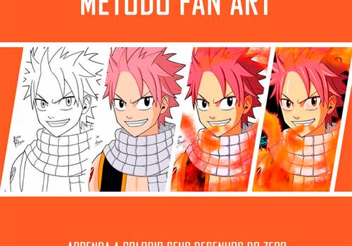 Desenho de Curso de Colorir Método Fan Art