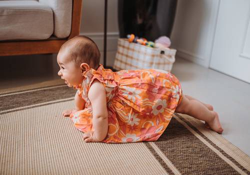 Ensaio Família de Os 7 meses de vida da Gabi | Acompanhamento Mensal bebê em casa | Curitiba