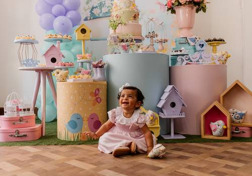 Aniversário de Fotografia Festa de aniversário da Aurora  1 ano - Em Casa - Curitiba/PR