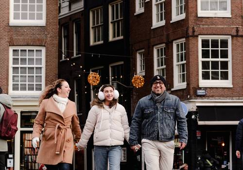 Vacation Photography of Winter Family session in Amsterdam