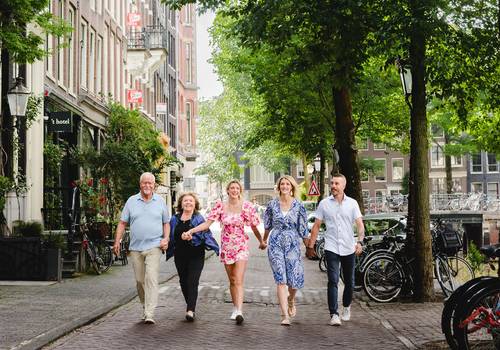 Vacation Photography of A Morning Family Photo Session in Amsterdam