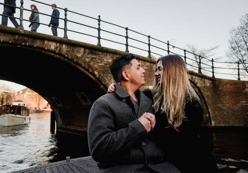 Vacation Photography of Engagement Proposal on a Private Boat in Amsterdam | What It Looks Like