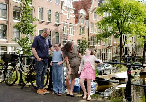 Vacation Photography of How to Feel Natural During a Family Photo Session in Amsterdam