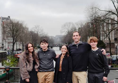 Family of A December Family Portrait Session in Amsterdam