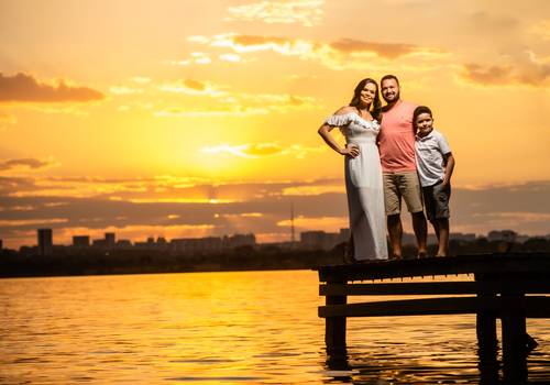 Família  de Geciane e Henrick