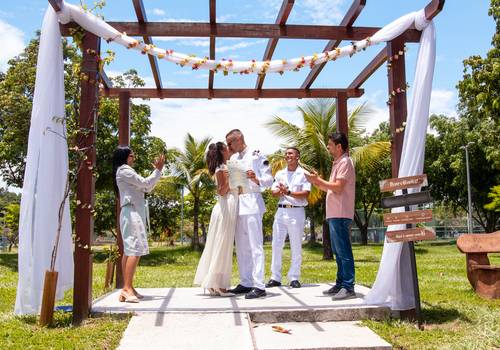 Casais de Nicolas e Erika